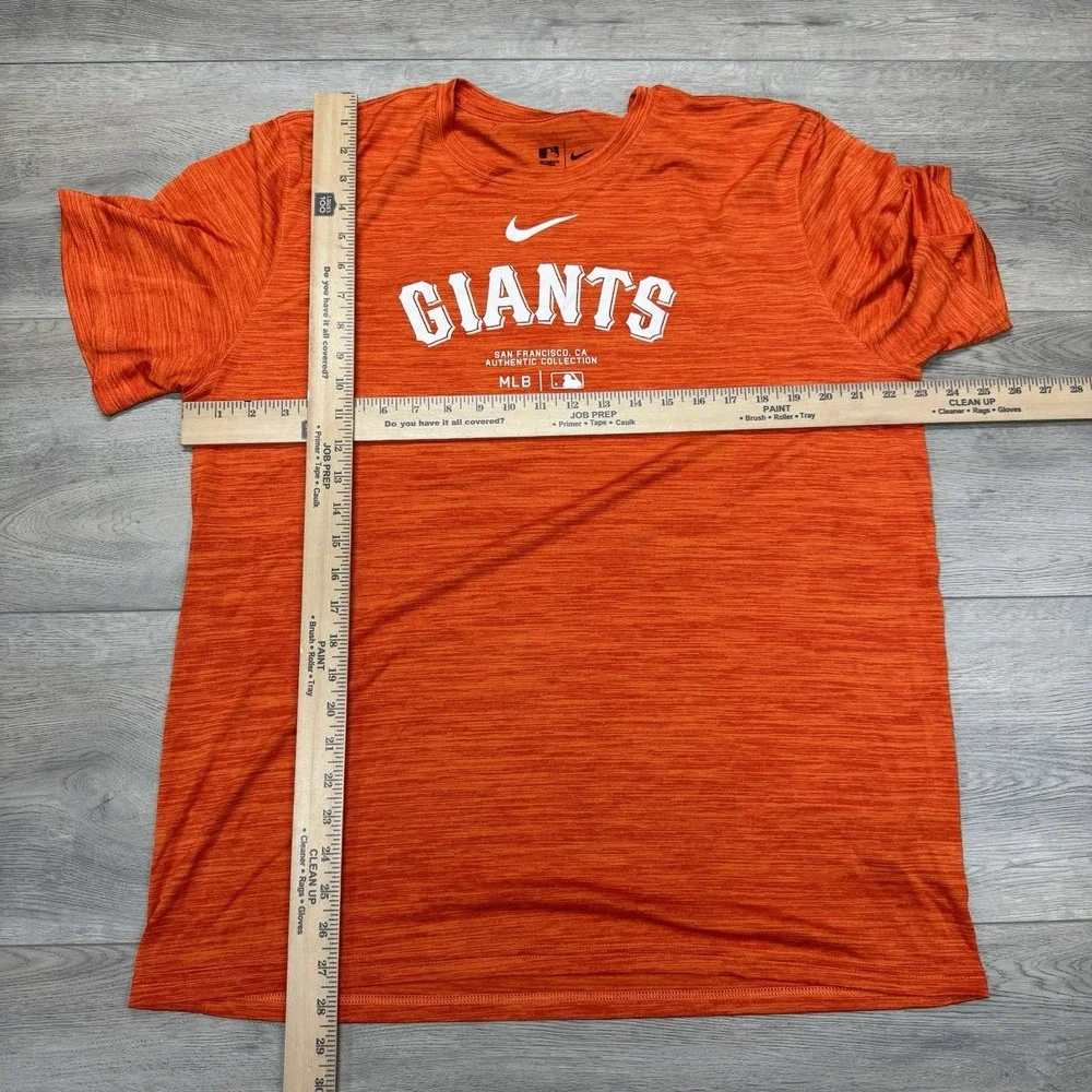 Nike San Francisco Giants MLB Baseball Orange S/S T Shirt Men's Sz XL Dri‎ Fit